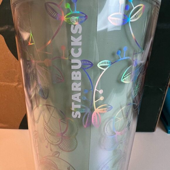 Starbucks 2022 Mint Venti Tumbler Holiday Color-change cup 24 oz/710 ml NWT - Picture 5 of 5